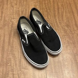 Black slip on Vans